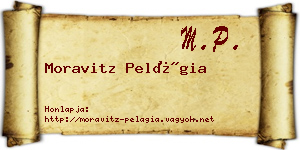 Moravitz Pelágia névjegykártya